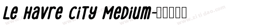 Le Havre City Medium字体转换